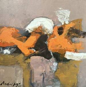 Arslan Naqvi 22x22 Acrylic on Canvas