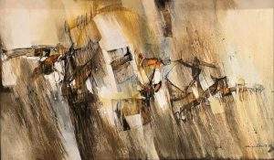 Mashkoor Raza, 36 x 60 Inches