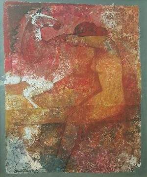 Mashkoor Raza 30x36 Oil on Canvas