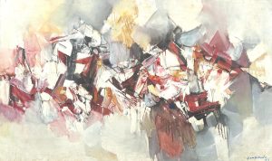 Mashkoor Raza 36 x 60 Oil on Canvas