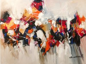 Mashkoor Raza 36x48 Oil on Canvas