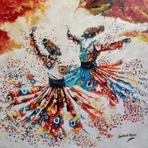 Naushad Alam 24x24 Acrylic on Canvas 2024