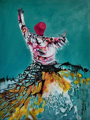 Naushad Alam 18x24 Acrylic on Canvas 2024