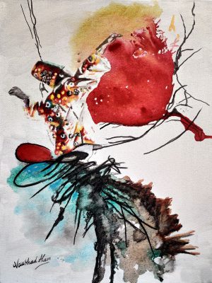 Naushad Alam 18x24 Acrylic on Canvas 2024