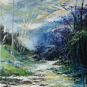 Asim Amjad 18x18 Oil on Canvas