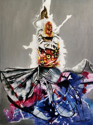 Naushad Alam 18x24 Acrylic on Canvas 2024