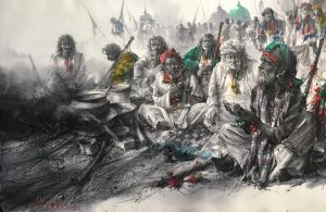 Ali Abbas 22x15 Watercolor on Paper