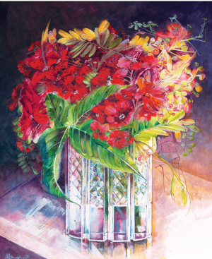 Mona Naqsh 14x17 Oil on Paper