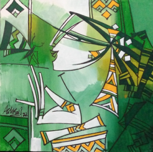 Ashkal 12x12 Acrylic on Canvas