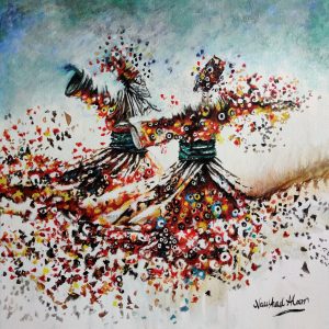 Naushad Alam 24x24 Acrylic on Canvas 2024