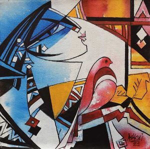 Ashkal 12x12 Acrylic on Canvas