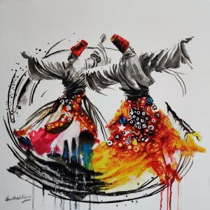 Naushad Alam 24x24 Acrylic on Canvas 2024