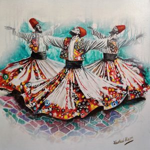 Naushad Alam 24x24 Acrylic on Canvas 2024