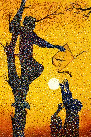 Adnan Khan 40x46 Oil on Canvas