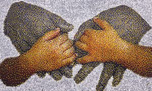 Adnan Khan 46x28 Oil on Canvas