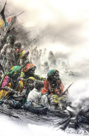 Ali Abbas 15x22 Watercolor on Paper 2024