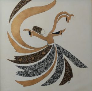 Amir Kamal 36x36 Mixed Media on Canvas