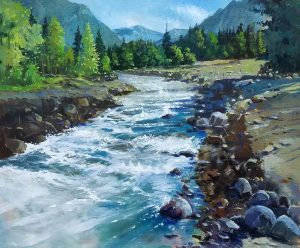 Arif Ansari 20x24 Acrylic on Canvas