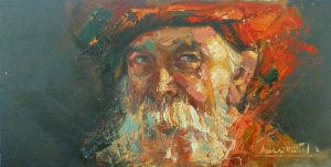 Awais Ahmad 22x12 Oil on Canvas