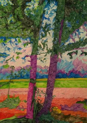 Faiza Toufique 20x30 Gouach on Card