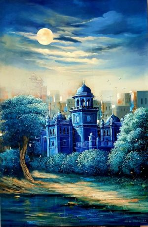 G.N. Qazi 24x36 Acrylic on Canvas