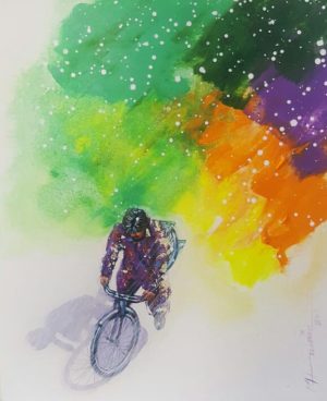 Hussain Chandio 16x20 Acrylic on Canvas