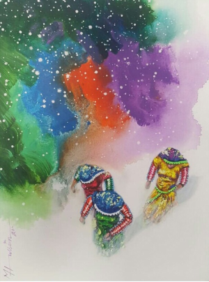 Hussain Chandio 18x24 Acrylic on Canvas