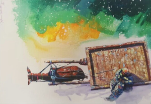 Hussain Chandio 18x30 Acrylic on Canvas