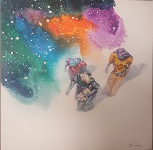 Hussain Chandio 24x24 Acrylic on Canvas