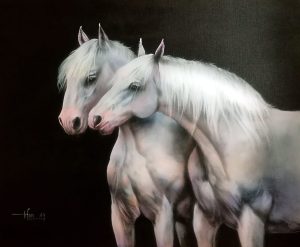 Irfan Ahmed 48x54 Acrylic on Canvas