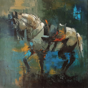 Jan Muhammad 24x24 Oil on Canvas