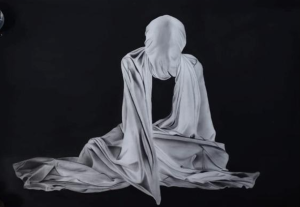 Kashaf 36x4 Charcoal on Paper