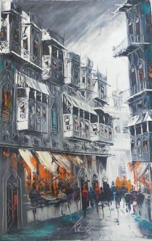 Khalid Mirza 24x30 Oil on Canvas