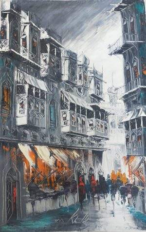 Khalid Mirza 24x30 Oil on Canvas