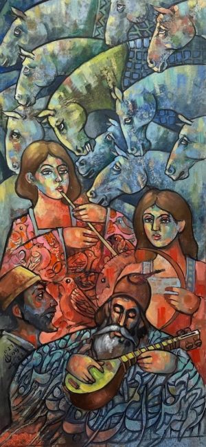 Mohsin Keiany 15x32 Oil on Canvas