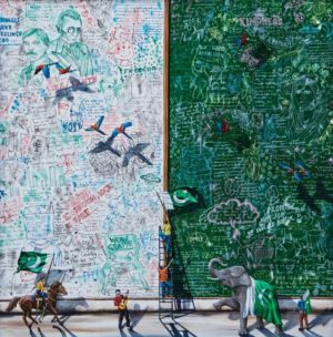 Mohsin Sheikh 36x36 Acrylic on Canvas