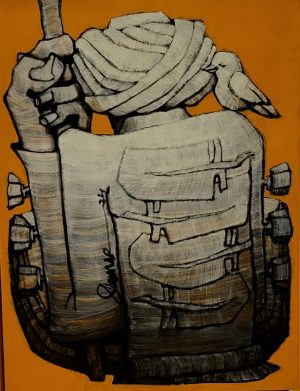 Qamar Siddiqui 18x24 Acrylic on Canvas