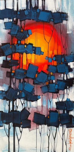 Salman Farooqi 18x36 Acrylic on Canvas