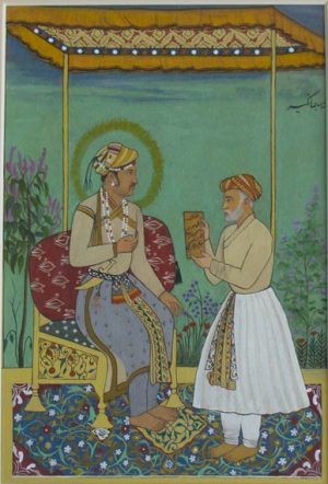 Shabir Naqsh 8x11 Gouach on Wasli