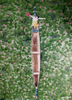 Sitara 36x48 Acrylic on Paper