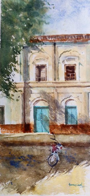 Faruq Siyal 10x21 Watercolor