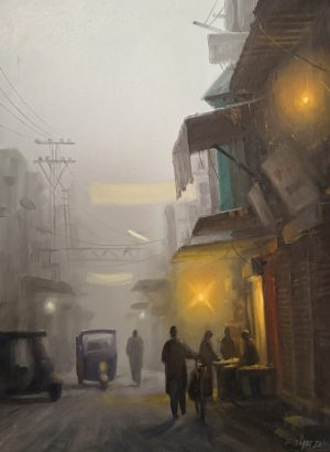 Zulfiqar Ali Zulfi 21x29 Acrylic on Canvas