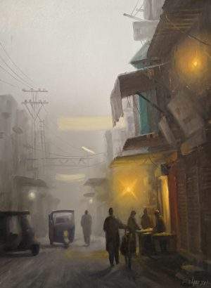 Zulfiqar Ali Zulfi 21x29 Acrylic on Canvas