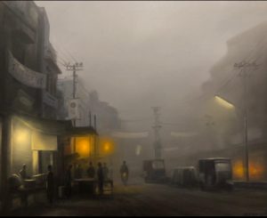 Zulfiqar Ali Zulfi 32x39 Acrylic on Canvas