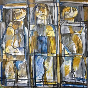 Farrukh Shahab 25x25 Oil on Canvas