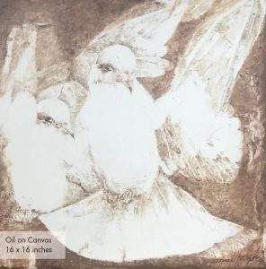Jamil Naqsh, 16 x 16 Inches